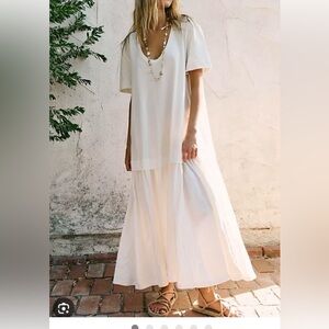 Free People drop waste maxi T-dress